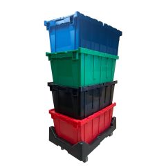 Plastic moving crates for Office Moves, Classroom Relocation - Pac